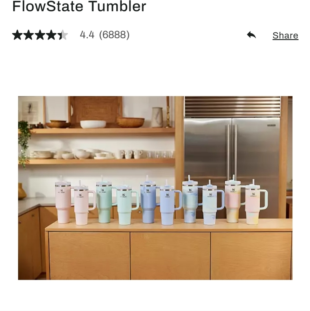 🎉HOST PICK🆕️STANLEY 40oz STAINLESS STEEL H2.0 FLOWSTATE QUENCHER TUMBLER BLOOM - Picture 4 of 10